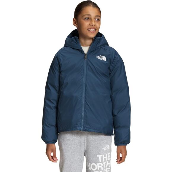 The North Face 600 Boy's Reversible Blue Goose Down Puffer Jacket Size XXL